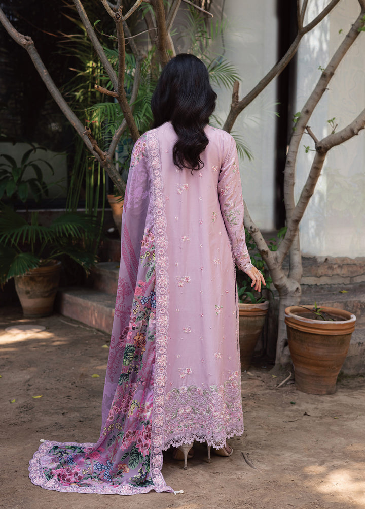 Celia by Zarposh Unstitched Embroidered Luxury Lawn 3 Piece Suit ZR26UCL BLUSHIA - Festive Collection