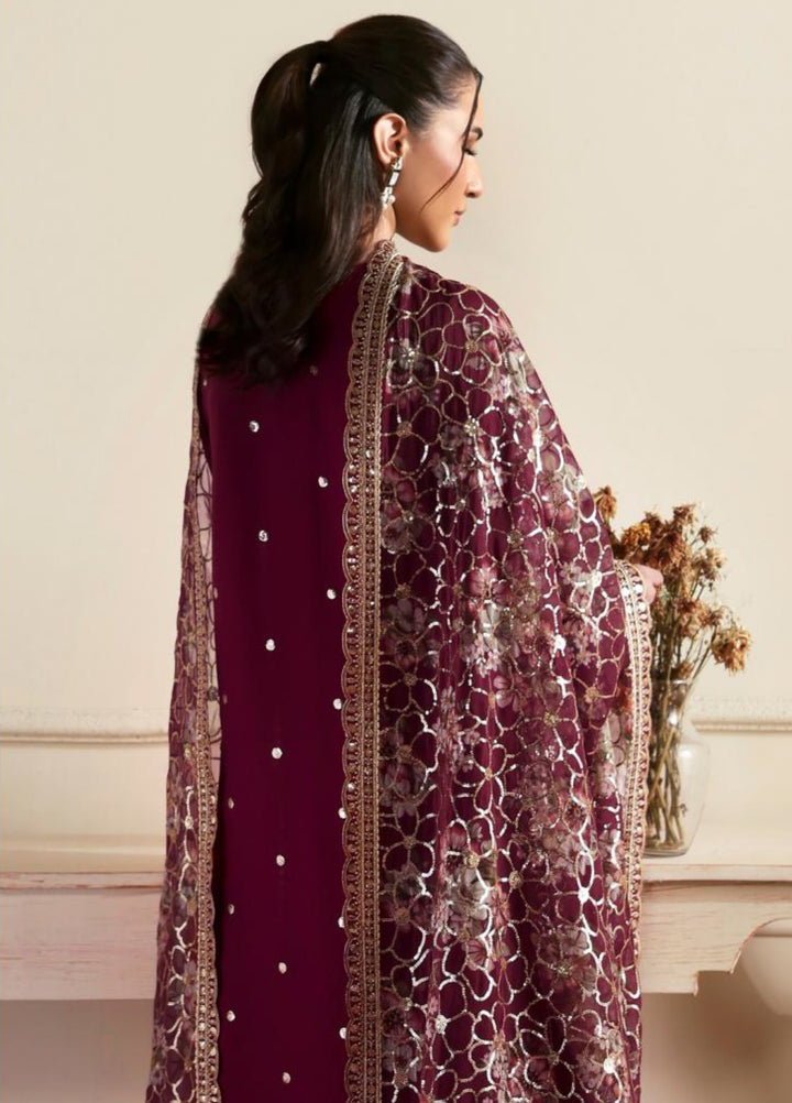 Sirayya by Zarif Unstitched Embroidered Chiffon 3 Piece Suit ZR26US ARASH 08 - Festive Collection