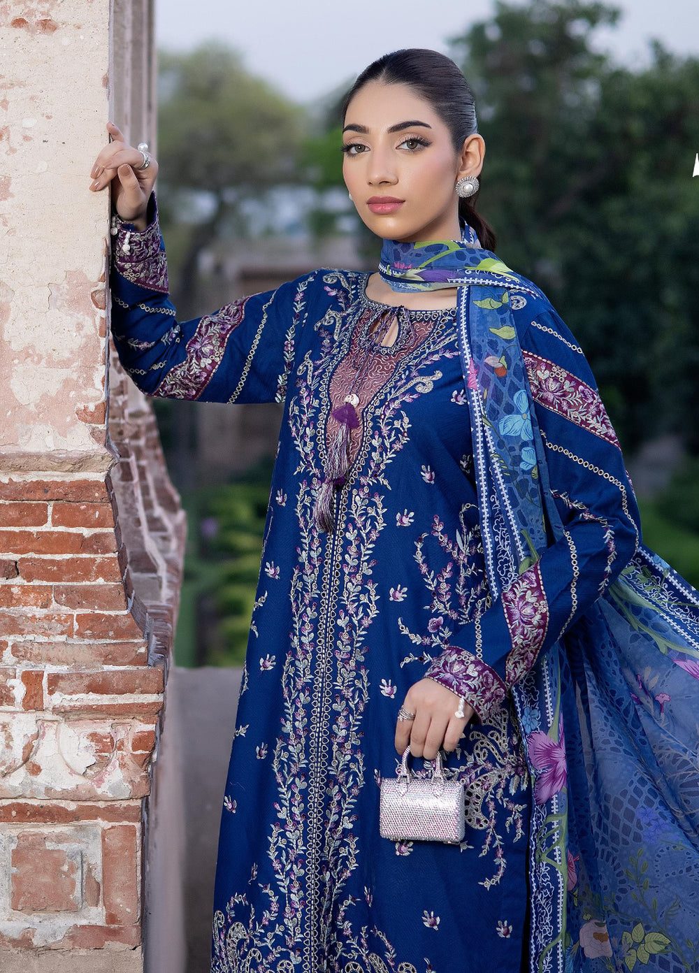 Inara by Javairia Women RTW Embroidered Lawn 3 Piece Suit IN26PJF Jorbagh - Festive Collection