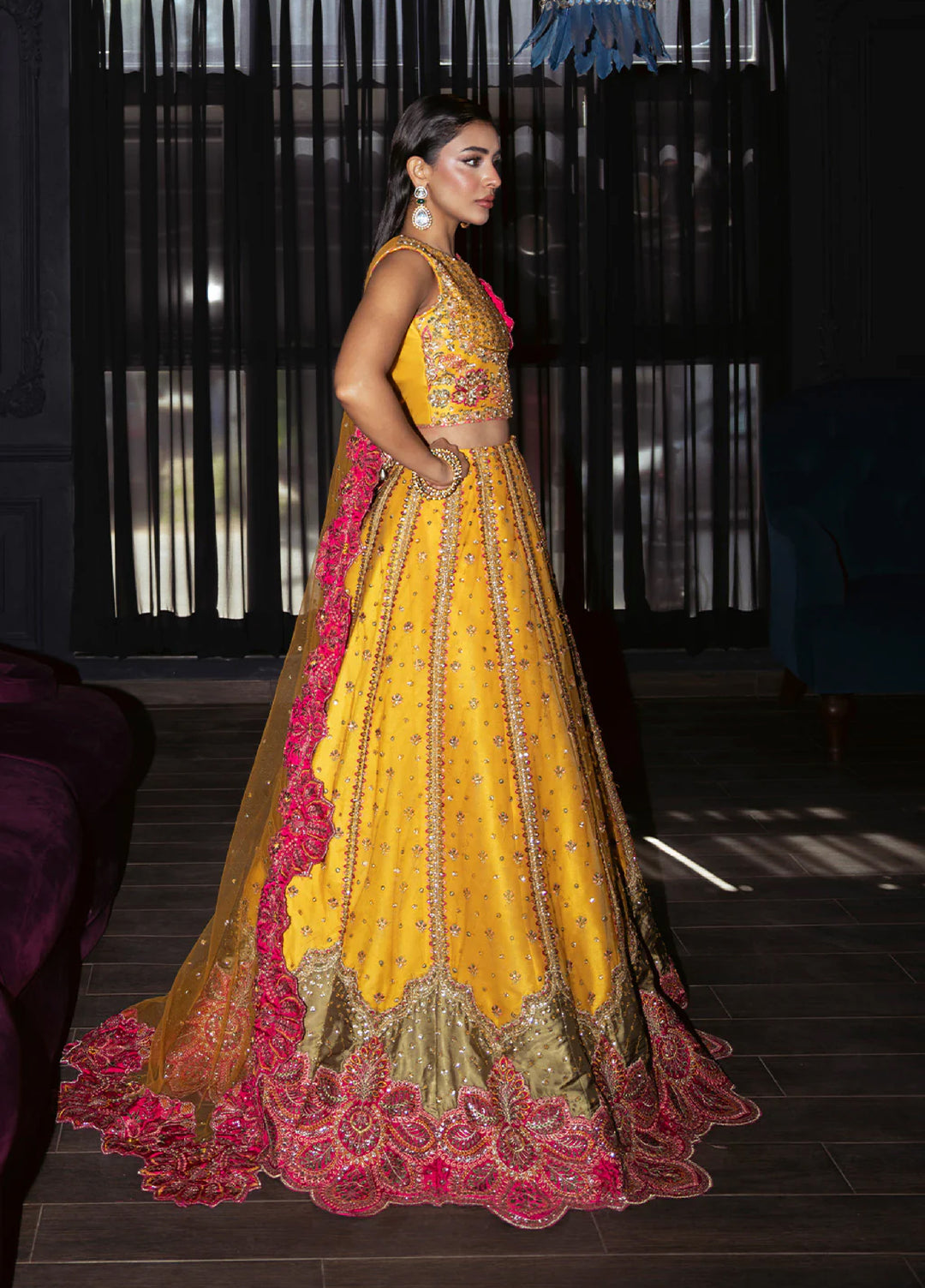 Pari Naaz by Neeshay Embroidered Net Suits Unstitched 3 Piece NSH25PW Zarmin - Formals Collection