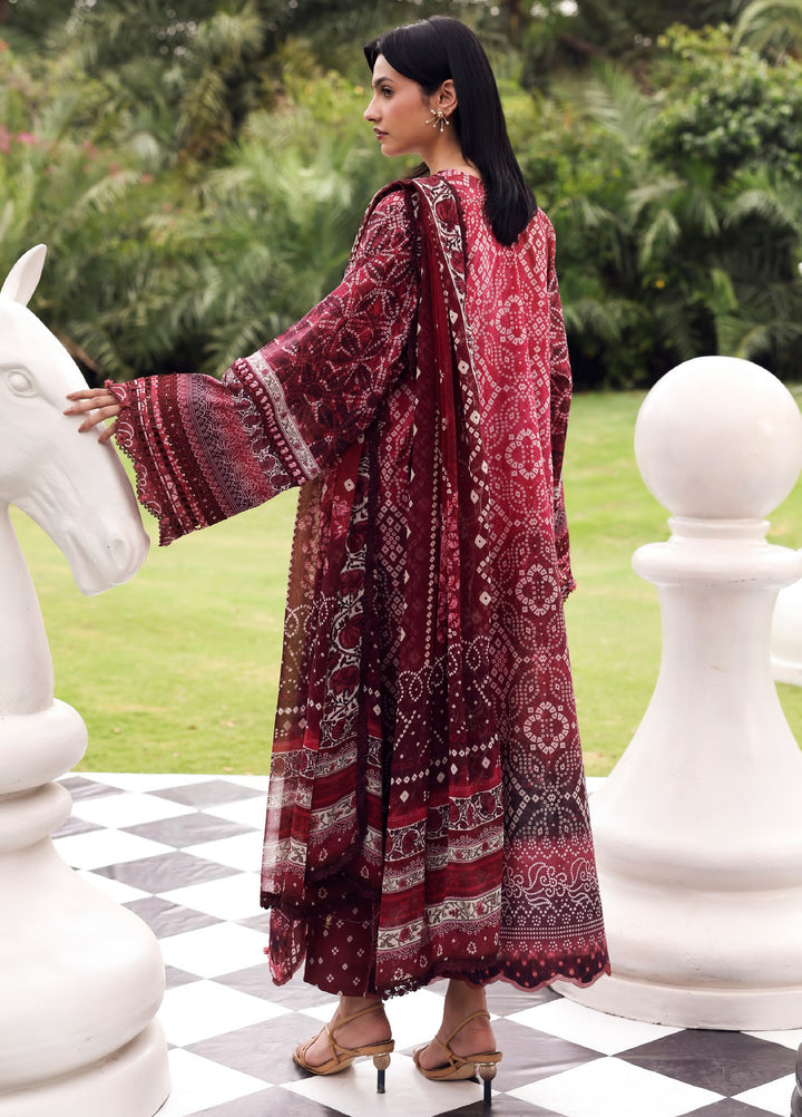 Belladore by Elaf Premium Unstitched Printed Lawn 3 Piece Suit EL26ULB Montrose EPA-5B - Summer Collection