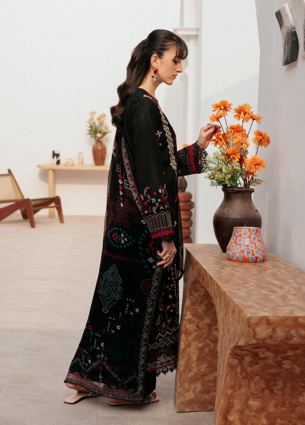 Zync by Florent Untitched Lawn Embroidered 3 Piece Suit FL26UZ FZ-8A - Summer Collection