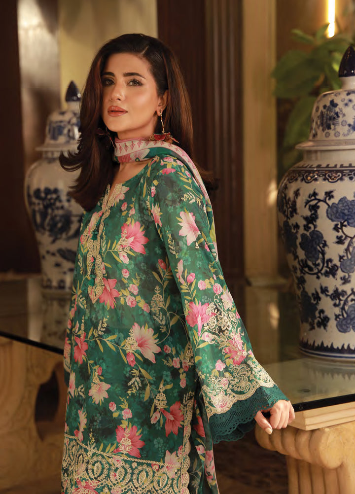 Komal Lawn by Lakhany Unstitched Embroidered Lawn 3 Piece Suit LSM26UK LG-SG-0050 - Summer Collection