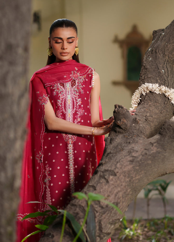 Heritage Dore by Bin Ilyas Unstitched Embroidered Lawn 3 Piece Suit BI26UHD 17-6A - Summer Collection