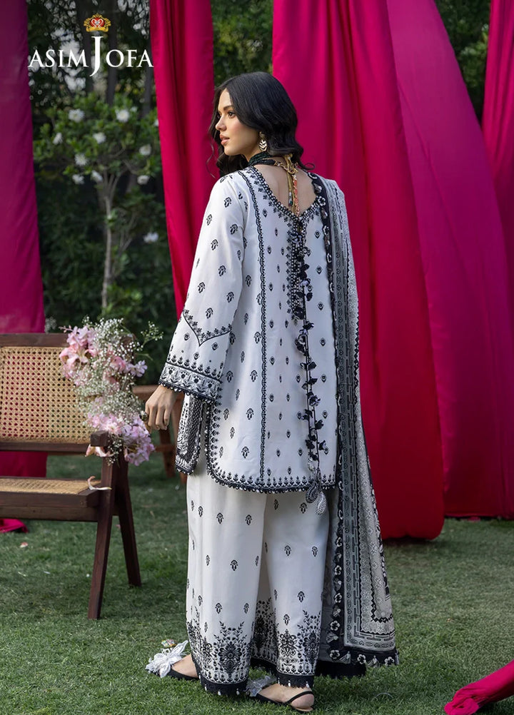 Asim Jofa Unstitched Embroidered Luxury Lawn 3 Piece Suit AJ26ULL AJULW-04 - Festive Collection