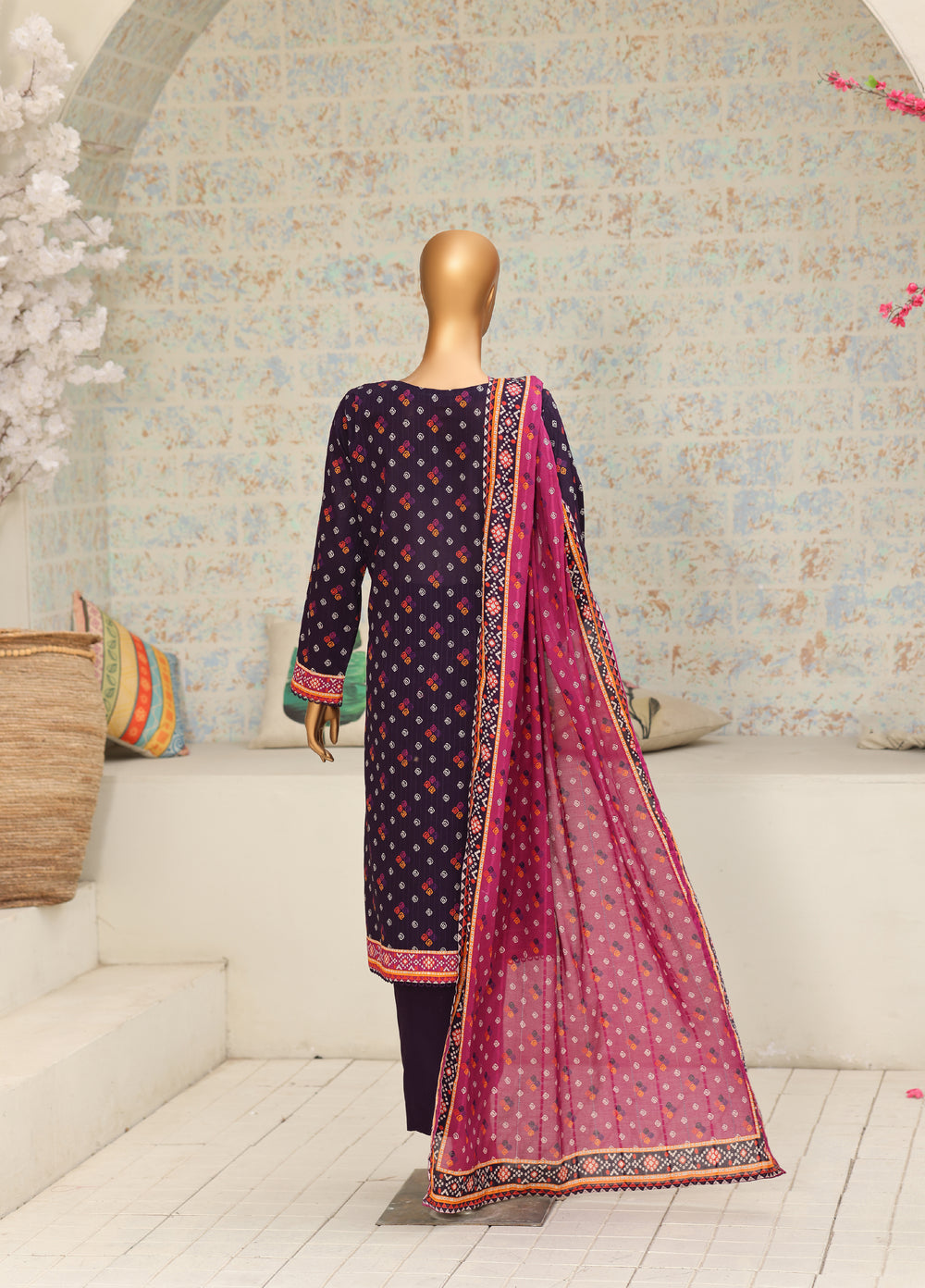 Nayab by HZ Textiles Unstitched Printed Cotton Lawn 3 Piece Suit HZ28UN NPC-03 - Casual Collection