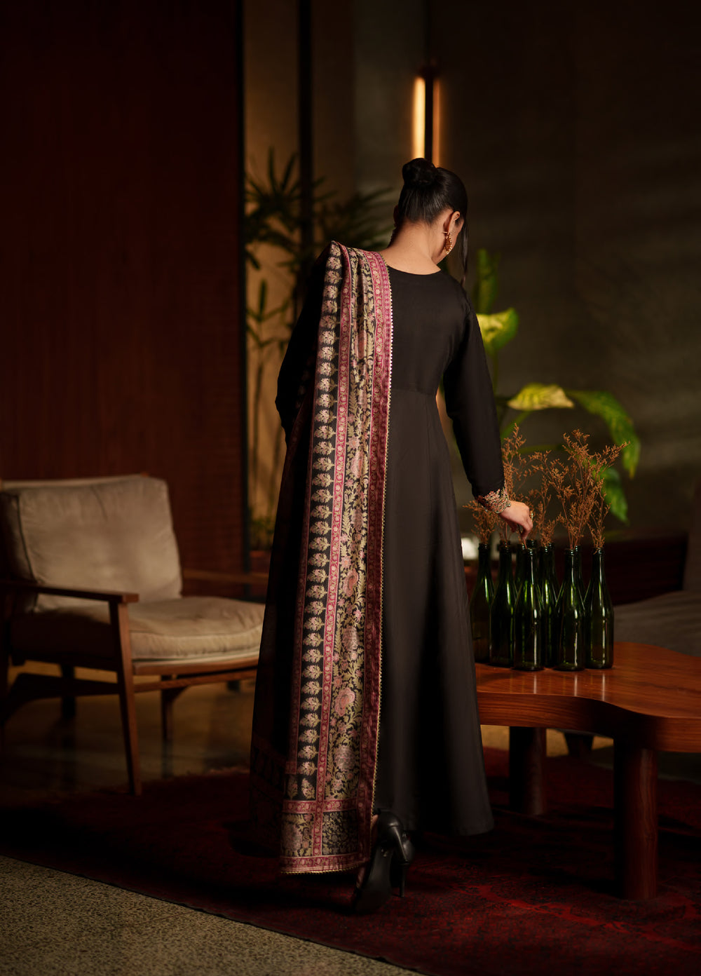 Elara by Casuallite RTW Embroidered Silk Viscose 3 Piece Suit CL26PSE D7 Luxury - Festive Collection