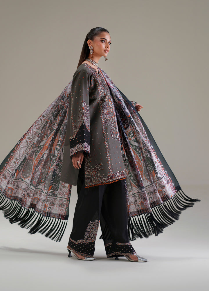 Amour by Bin Ilyas Unstitched Embroidered Lawn 3 Piece Suit BI26ULA 182A - Festive Collection