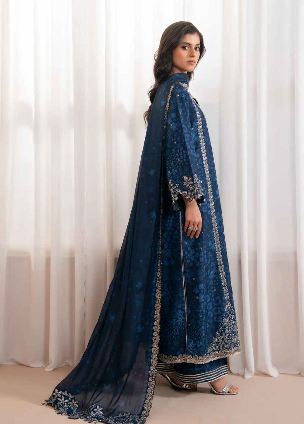 Deme by Xenia Formals Unstitched Embroidered Lawn 3 Piece Suit XE26UDF D-03 Ryelle - Festive Collection