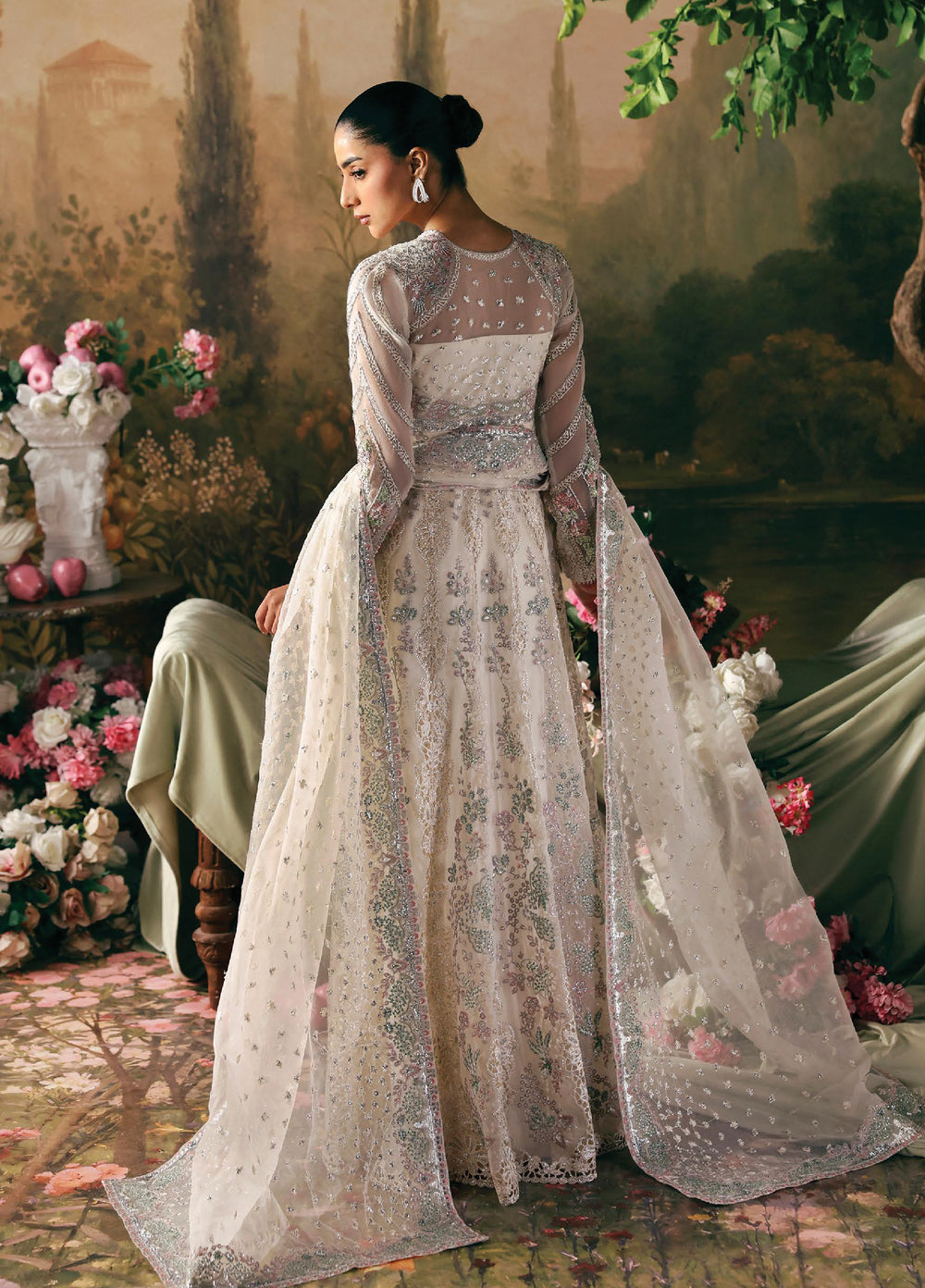 La Fuchsia by Afrozeh Unstitched Hand work Organza 3 Piece Suit AF26ULF Queen FWU-0077 - Festive Collection