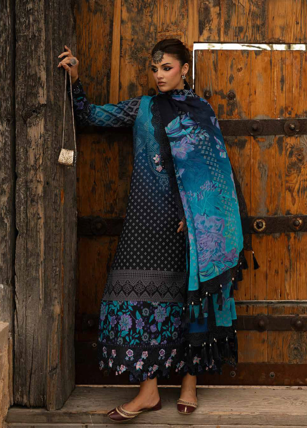 Chunri by Charizma Unstitched Embroidered Lawn 3 Piece Suit CHR26UCL CHN6-04 - Summer Collection