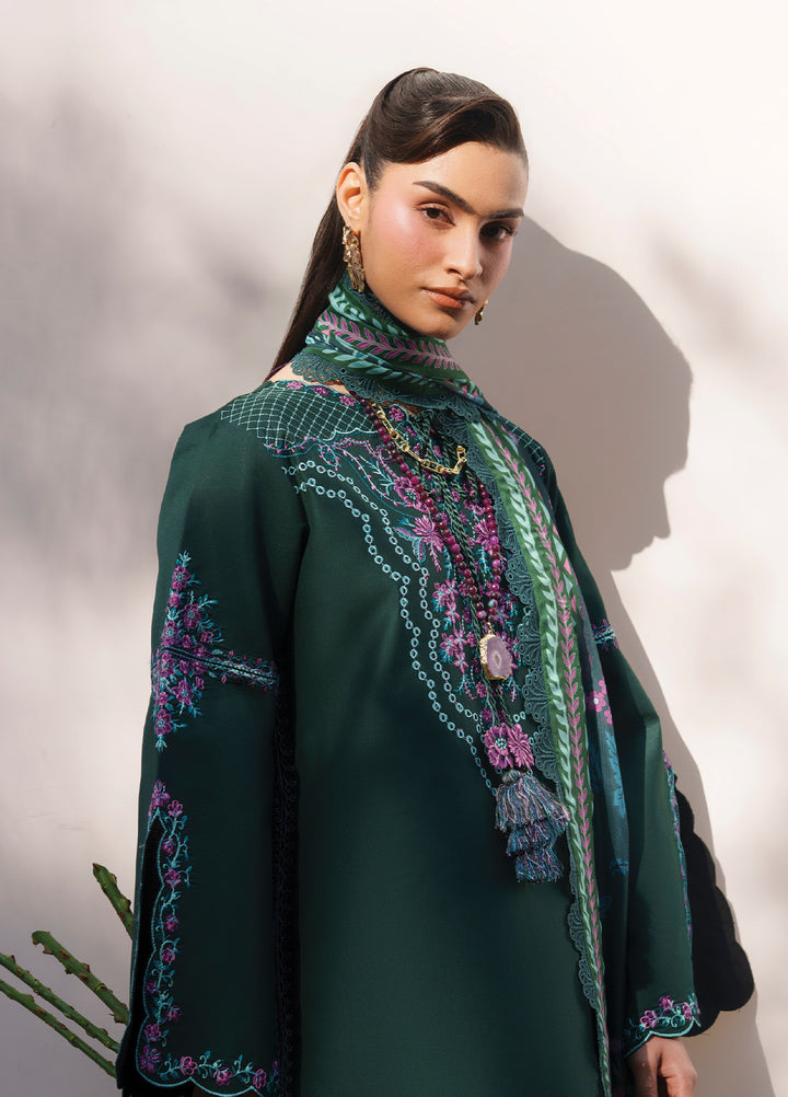 Fiona by Mahnur Unstitched Embroidered Lawn 3 Piece Suit MN26UFL F-08 - Summer Collection