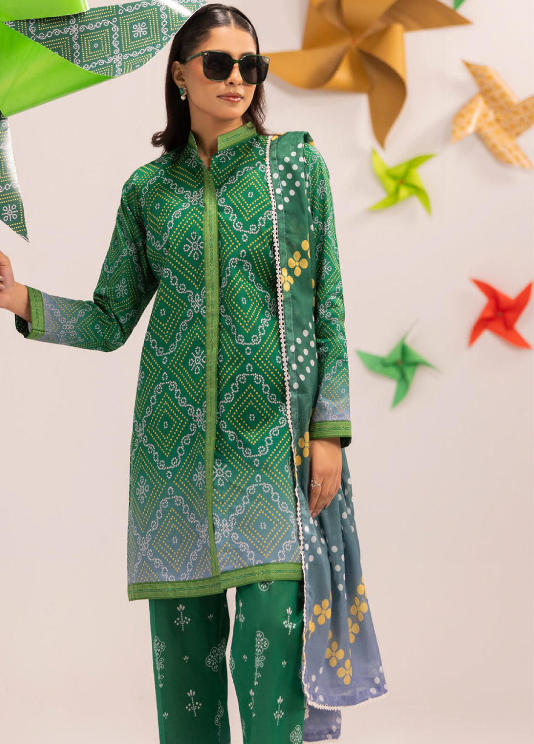 Coco Popup by Al Zohaib Unstitched Printed Lawn 3 Piece Suit AZ26UCP D-1 - Summer Collection