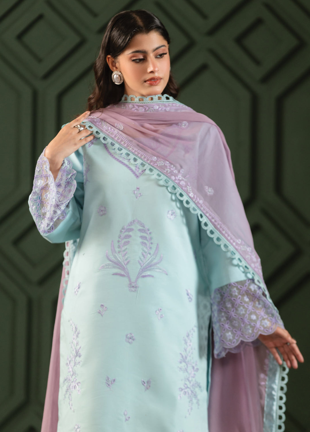 Noore by Ayleen Unstitched Embroidered Lawn 3 Piece Suit AY26ULN Aabshaar - Eid Collection