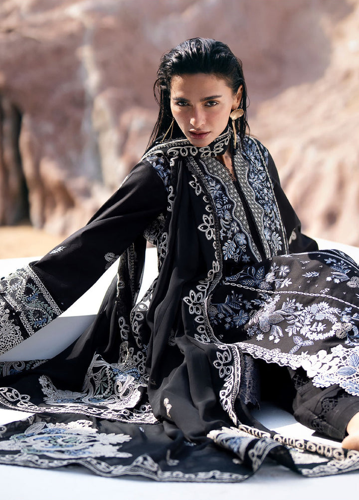 Florent Unstitched Embroidered Luxury Lawn 3 Piece Suit FL26UL FL-6A - Festive Collection