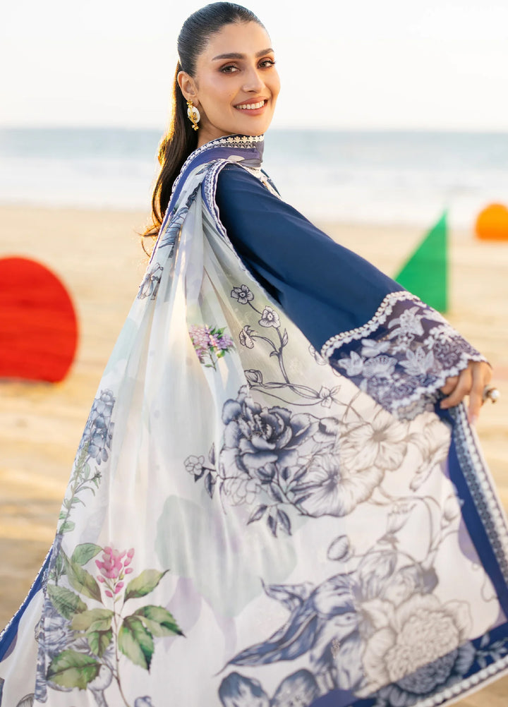 Afsanah by Seran Unstitched Embroidered Lawn 3 Piece Suit SN26UAVII D9-NAYLA - Summer Collection