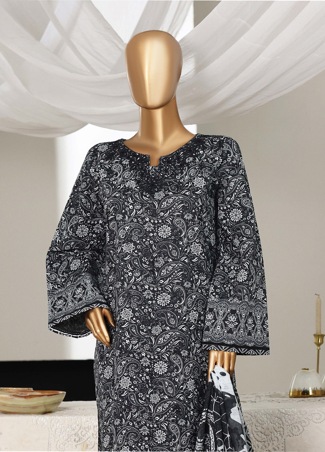 Guldozi by HZ Textiles RTW Embroidered Lawn 3 Piece Suit CPE-3P-023 - Summer Collection