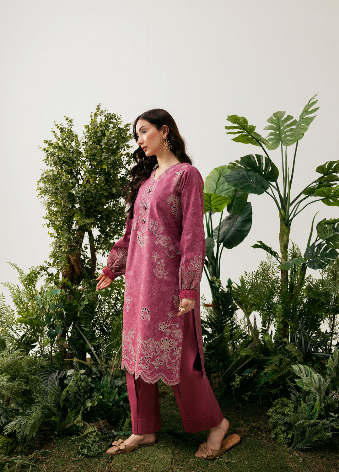 Zync by Florent Unstitched Embroidered Printkari Lawn 3 Piece Suit FL26UZP FZ-6B - Summer Collection