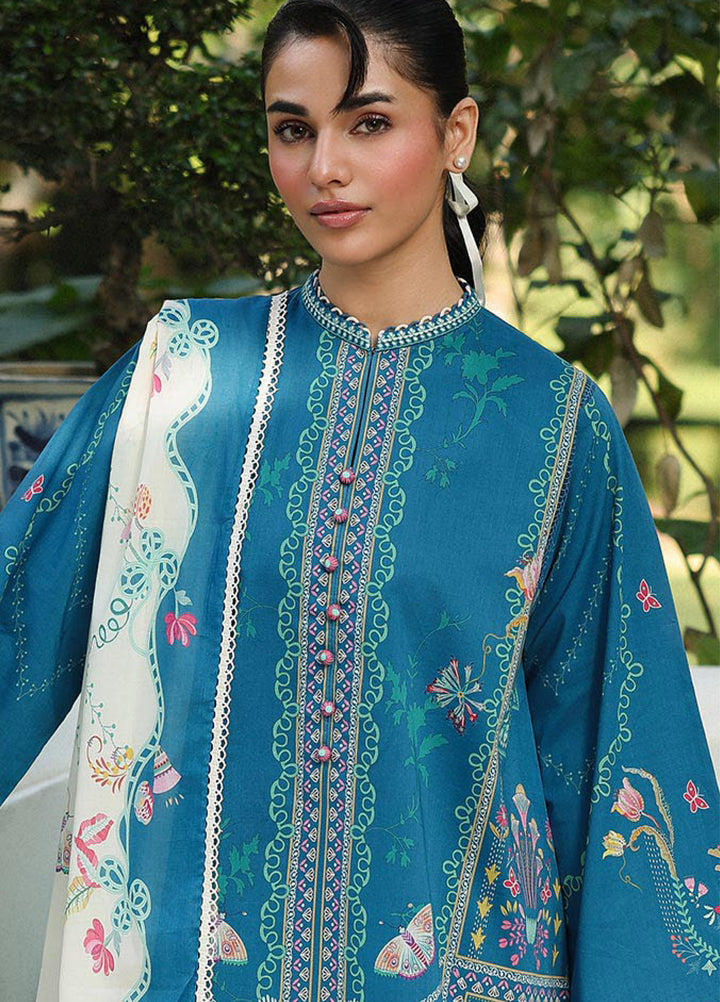 Q Prints by Qalamkar Unstitched Lawn Printed 3 Piece Suit QLK26QP Caire - Summer Collection