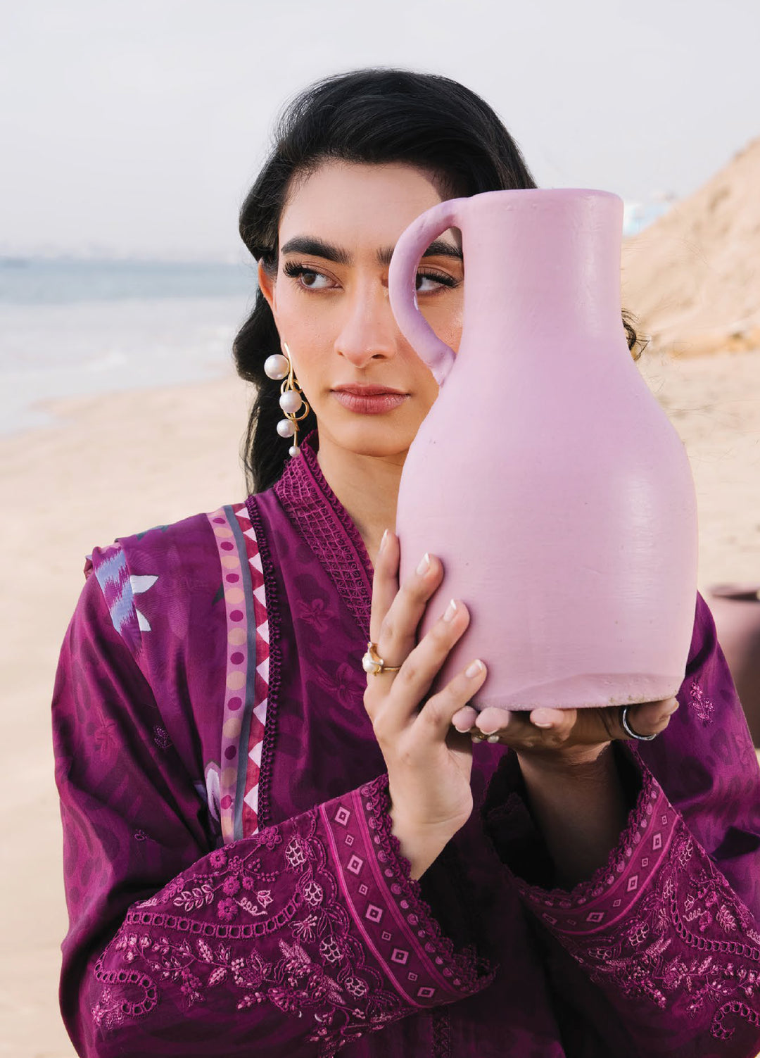 Afsanah by Seran Unstitched Embroidered Lawn 3 Piece Suit SN26UAL D-15 Riya - Summer Collection