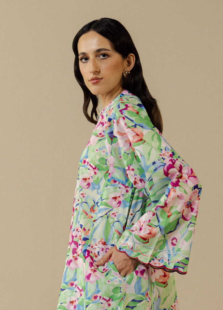 Coco by Zara Shahjahan Unstitched Printed Lawn 3 Piece Suit CZS26UPL ELARIS-6A - Summer Collection