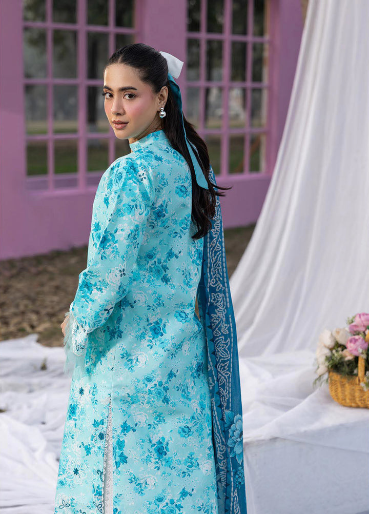 Summer Printkari Exclusive by RajBari Unstitched Embroidered Lawn 3 Piece Suit RB26USP D-02 - Casual Collection