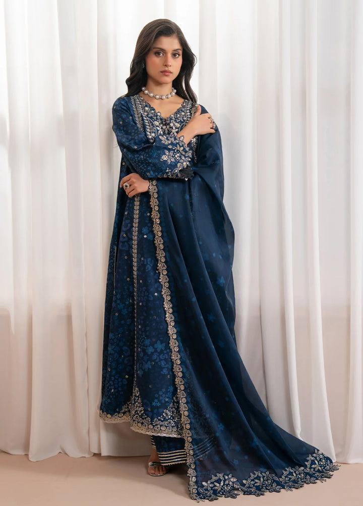 Deme by Xenia Formals Unstitched Embroidered Lawn 3 Piece Suit XE26UDF D-03 Ryelle - Festive Collection