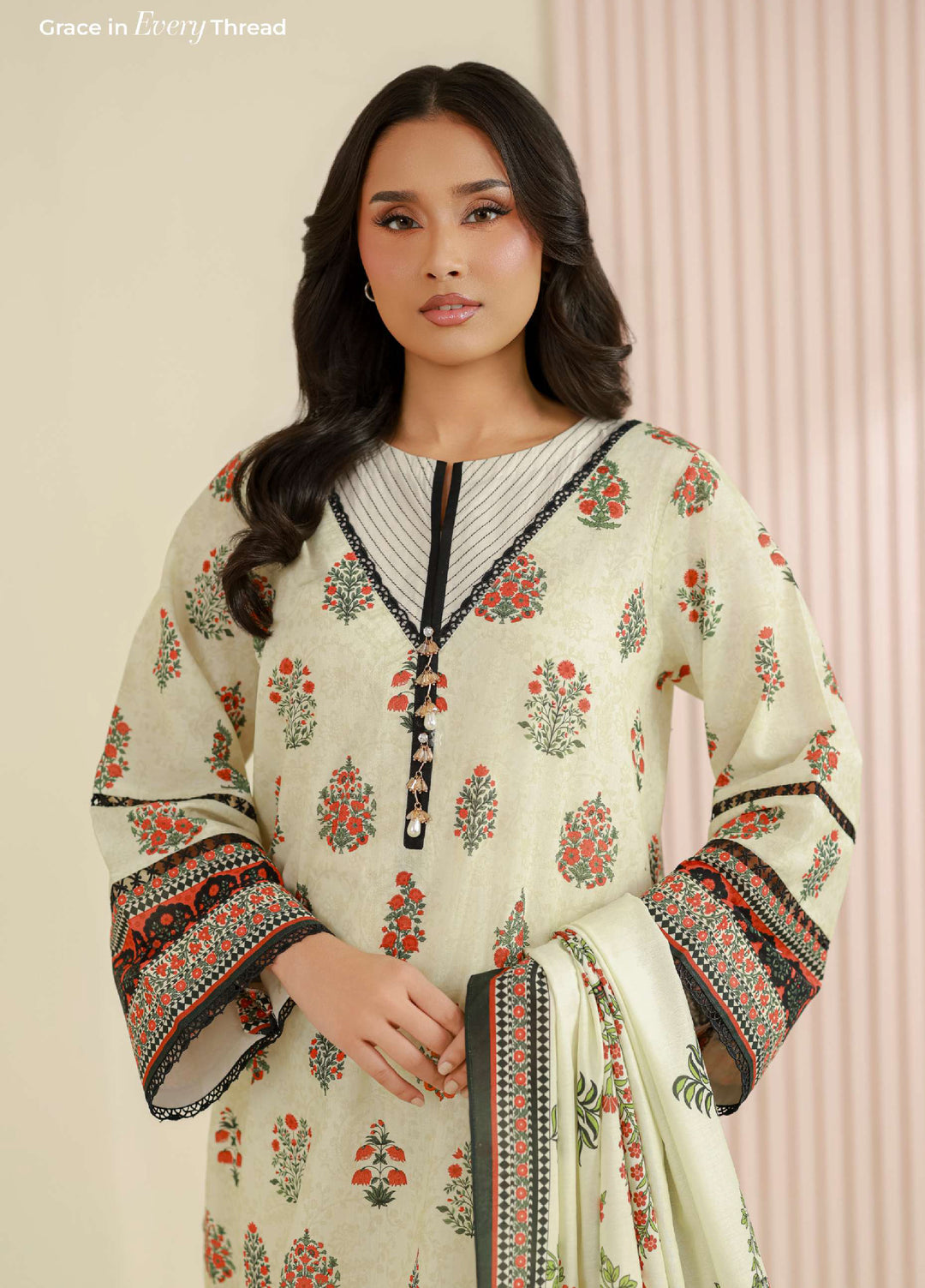 Zellbury Unstitched Printed Lawn 3 Piece Suit ZB26UCVII WUS26X31011 - Casual Collection