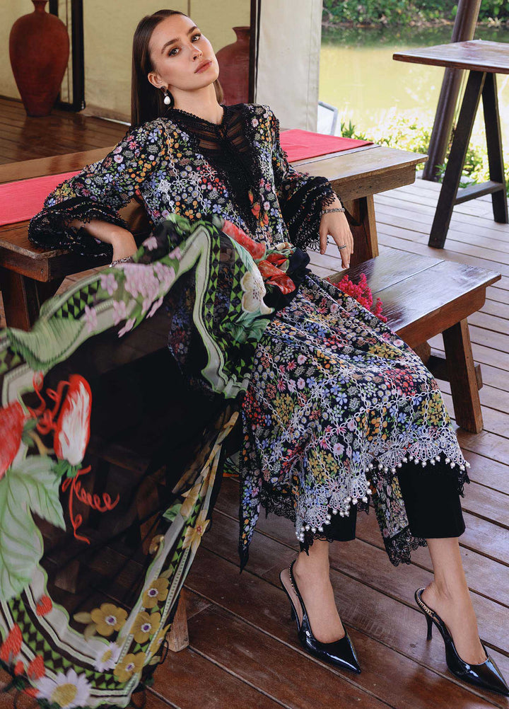 M Prints by Maria B Unstitched Printed Lawn 3 Piece Suit MB26UMP D-14 B - Summer Collection