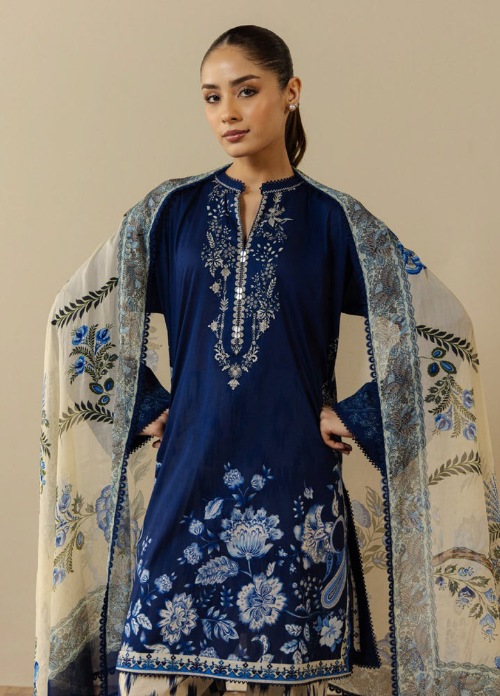 Coco by Zara Shahjahan Unstitched Printed Lawn 3 Piece Suit CZS26UPL CASSIA-10A - Summer Collection