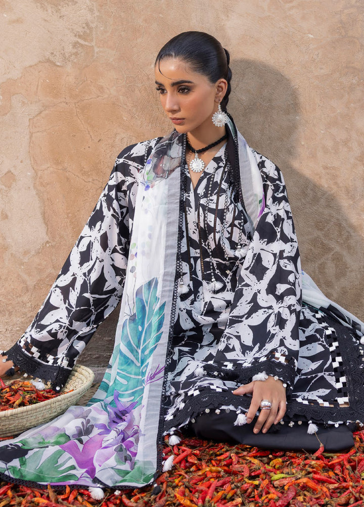 The Flora by Gul Ahmed Unstitched Embroidered Lawn 3 Piece Suit GA26ULF BM62070 - Casual Collection