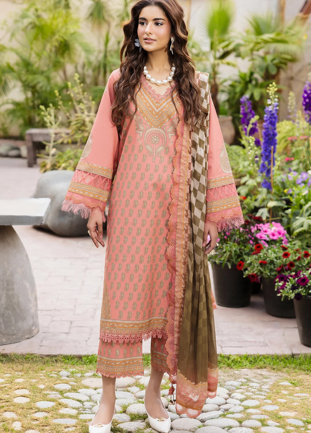 Andaaz by Charizma Unstitched Embroidered Lawn 3 Piece Suit CHR26UAL CAD6-07 - Summer Collection