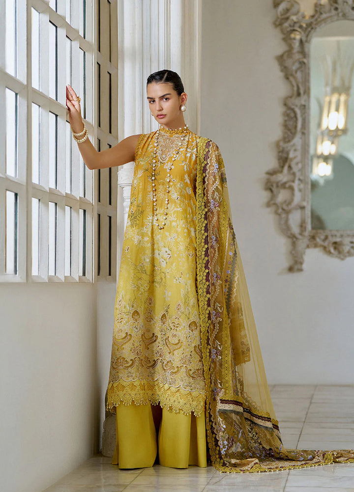 Sobia Nazir Unstitched Embroidered Luxury Lawn 3 Piece Suit SN26ULE D-12 B - Eid Collection