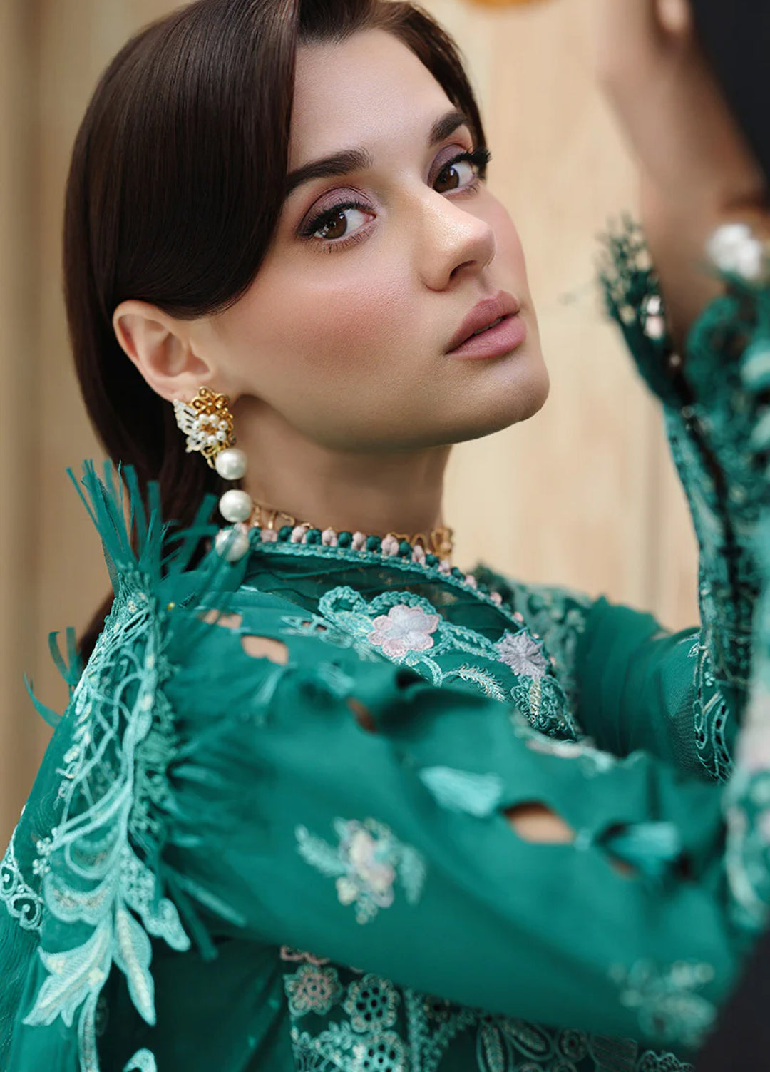 Qalamkar Chikankari Unstitched Embroidered Lawn 3 Piece Suit QLK26UCL CM-07 Rogue - Summer Collection