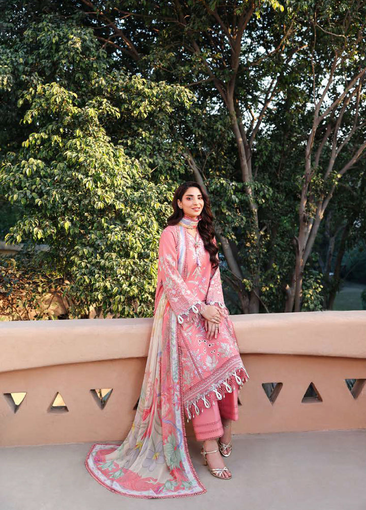 Summer Reverie by Roheenaz Unstitched Embroidered Lawn 3 Piece Suit RN26USR D-3 VELORA - Festive Collection