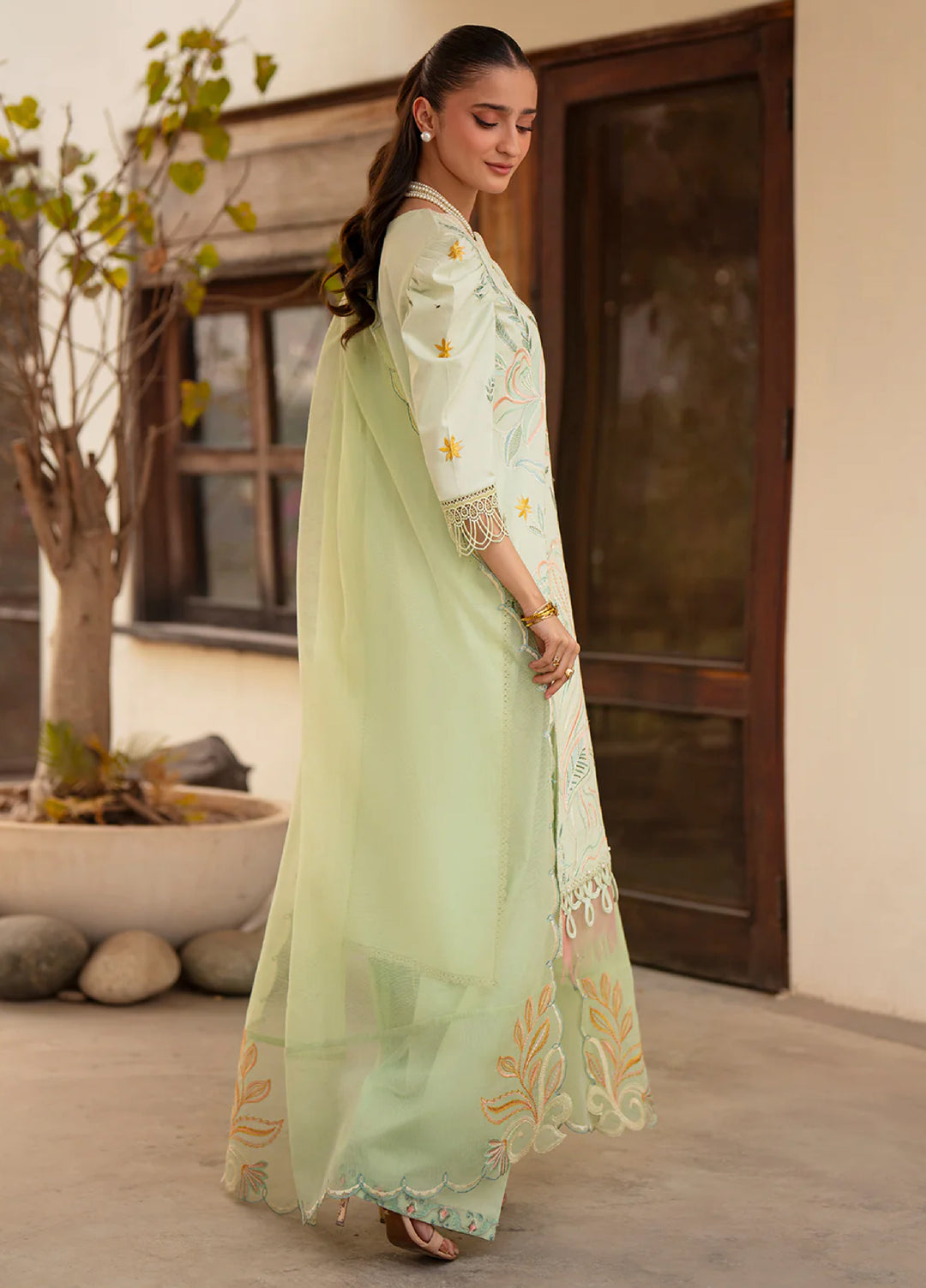 Angan by Mahnur Unstitched Embroidered Lawn 3 Piece Suit MN26UAL AAN-012 - Summer Collection