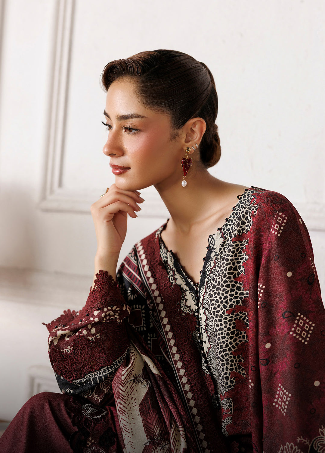 Kaya by Daria Unstitched Embroidered Karandi 3 Piece Suit DN26UKK DA-128 - Casual Collection