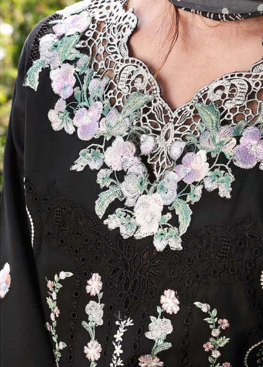 The Secret Garden by Mushq Unstitched Embroidered Lawn 3 Piece Suit MU26ULSG Nightshade Bloom HUNSS260209 - Festive Collection