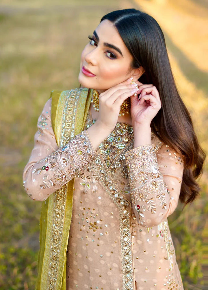 Luxe By Hues Atelier Women Pret 3 Piece Lucknowy Angrakha - Formals Collection