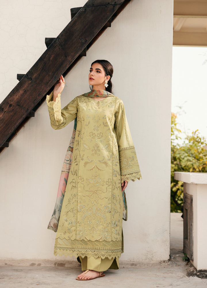 Zync by Florent Unstitched Embroidered Lawn 3 Piece Suit FL26ULZ FZ-8A - Lawn Collection