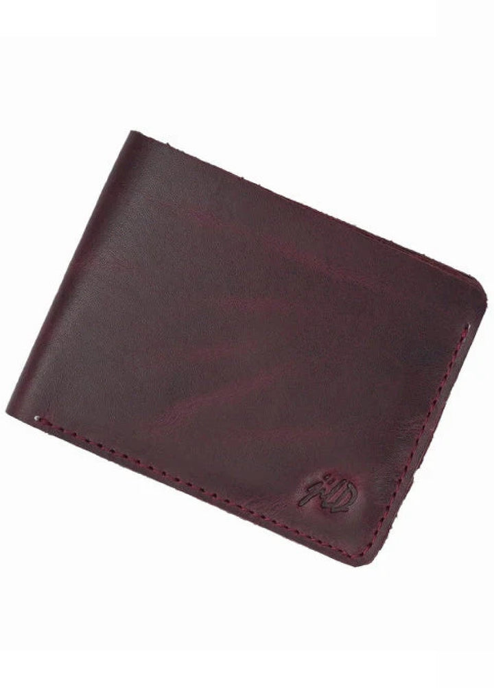 Vintage by Jild Mens Genuine Vintage Leather Wallet-CRIMSON RED - Wallets Collection