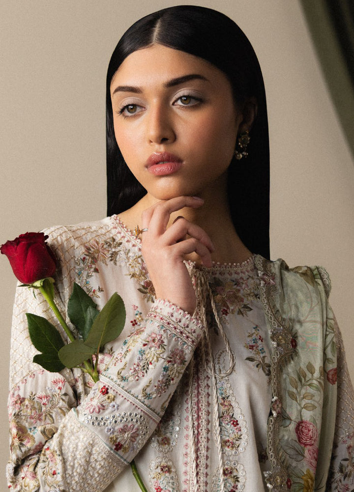 Satori by Zara Shahjahan Unstitched Embroidered Lawn 3 Piece Suit ZS26USL D-5 SHIORI - Summer Collection