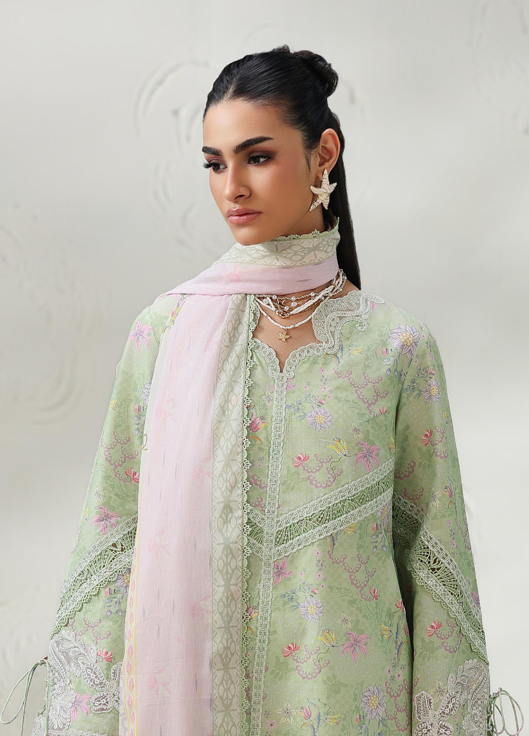 Q Prints by Qalamkar Unstitched Printed Lawn 3 Piece Suit QLK26UQL TALYA QQP-01 (A) - Summer Collection