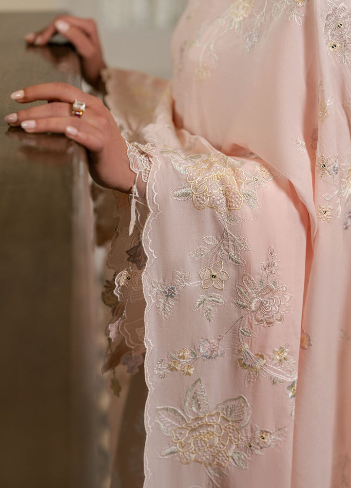 Mahiri by Cross Stitch Unstitched Embroidered Lawn 3 Piece Suit CS26UM D-3 PASTEL MELODY - Summer Collection