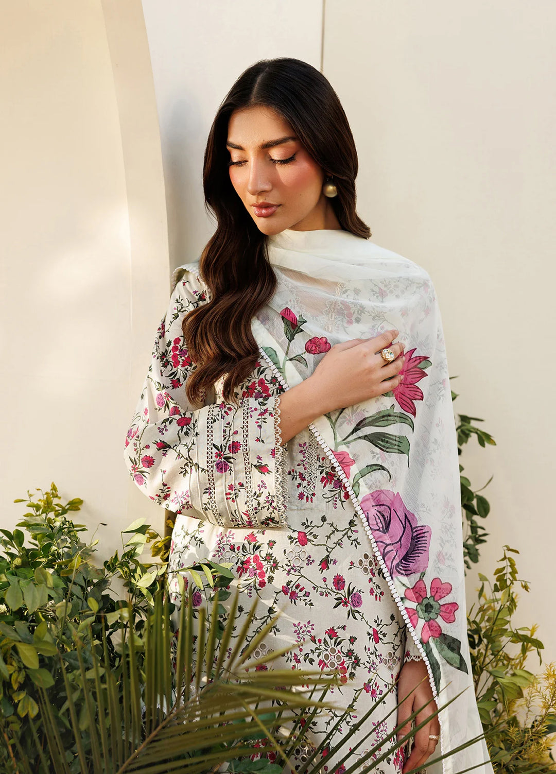 Amani by Zarif RTW Embroidered Lawn 3 Piece Suit ZR26PAL Barih - Eid Collection