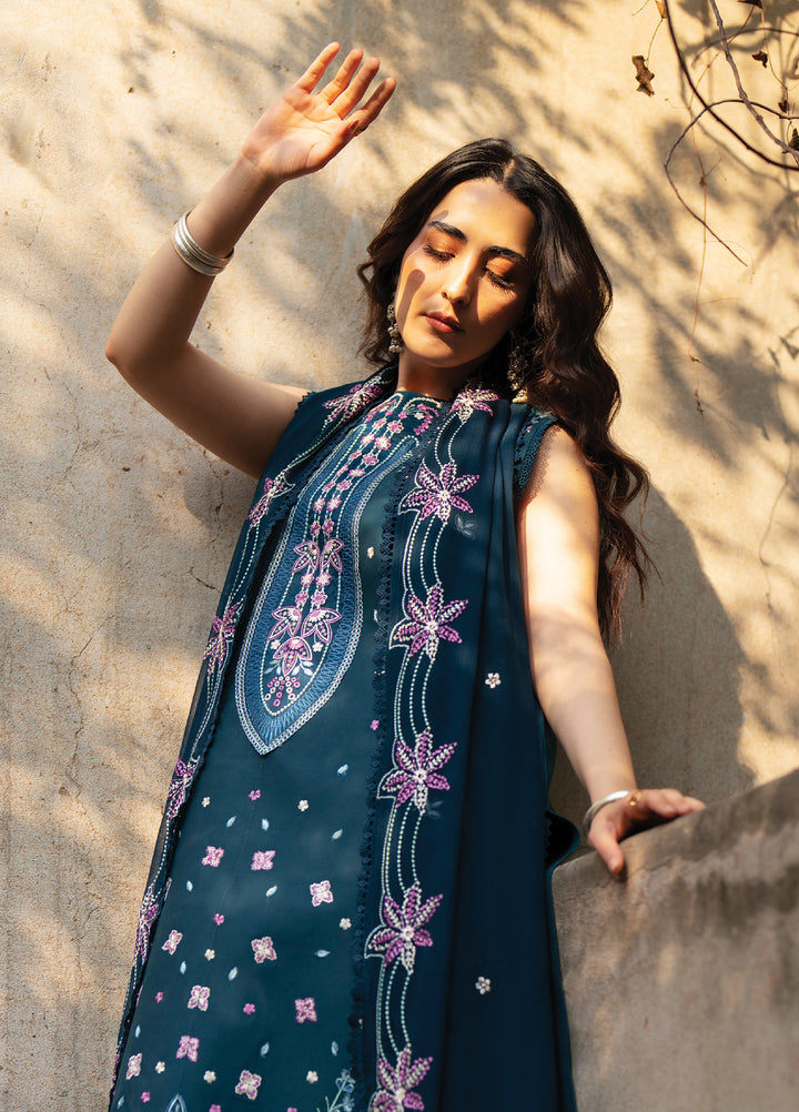 Satrangi by Mahnur Unstitched Embroidered Lawn 3 Piece Suit MN26ULS S-03 - Summer Collection