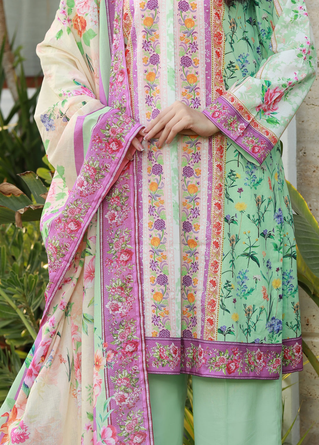 The Garden Muse by Chameli Unstitched Printed Lawn 3 Piece Suit CHM26UGM WRTS-0005 - Summer Collection