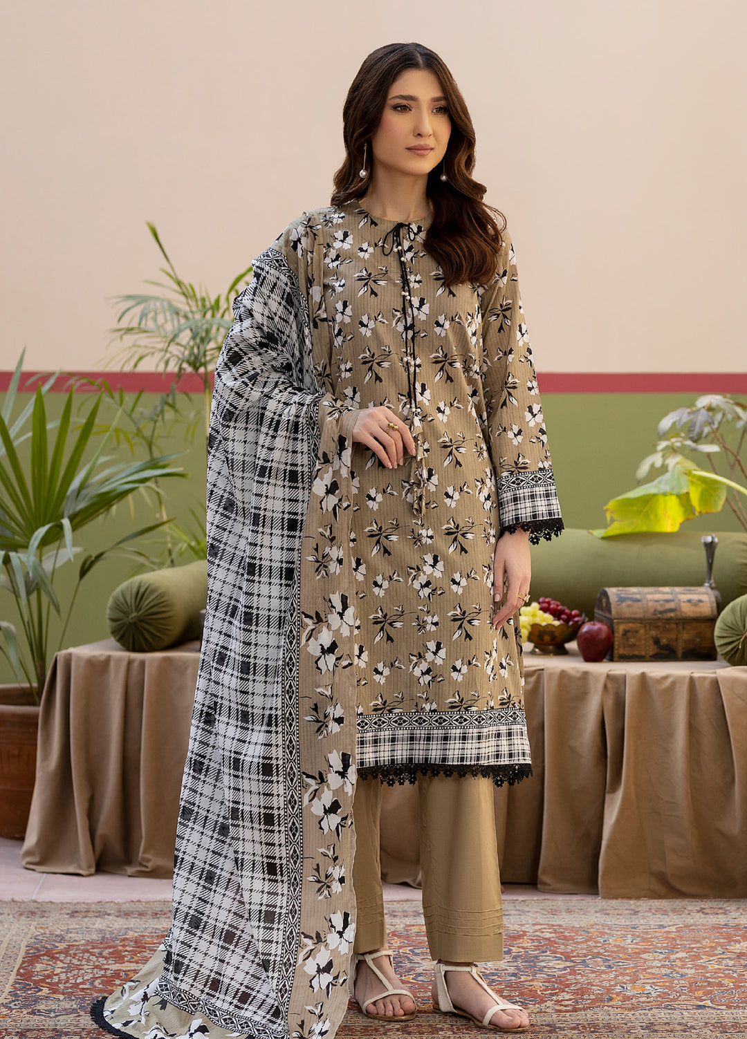 Salina by Regalia Textile Unstitched Printed Lawn 3 Piece Suit RG26PUS D-3 - Summer Collection