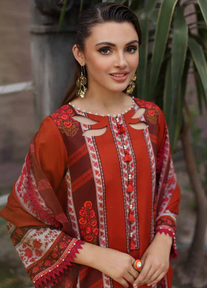 C Prints by Charizma Unstitched Printed Lawn 3 Piece Suit CHR26UCP CP6-09 - Summer Collection