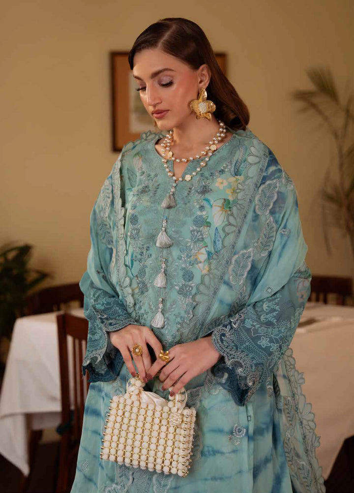 Maya by Nureh Unstitched Embroidered Swiss Lawn 3 Pcs Suit NU26UM NS-160 - Summer Collection